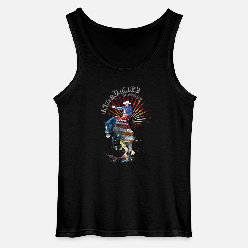 kl_linedance40 - Gildan Männer Tank Top - Schwarz