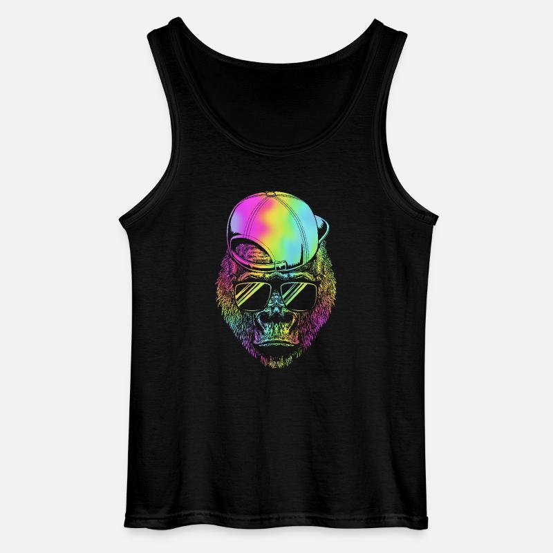 Gorilla - Gildan Männer Tank Top - Schwarz