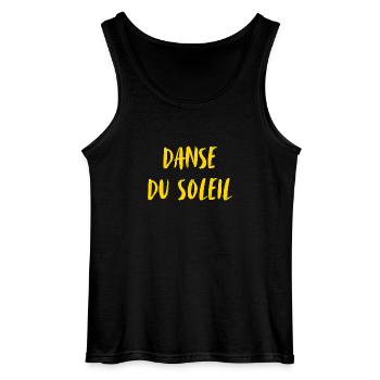 Danse du soleil. Dance of the sun. Sun dance. - Gildan Men’s Tank Top - black - Front - AI Model Male 185 dark (185cm)