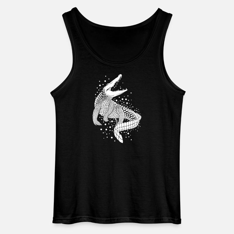 Crocodile - Gildan Männer Tank Top - Schwarz