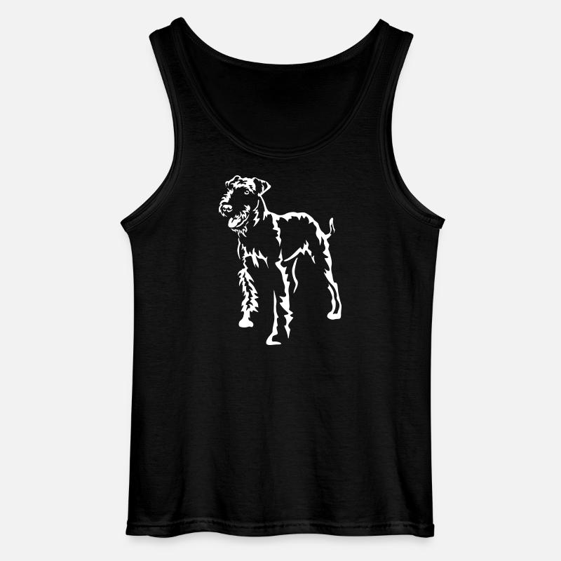 Airedale Terrier "Black Edition" - Gildan Männer Tank Top - Schwarz