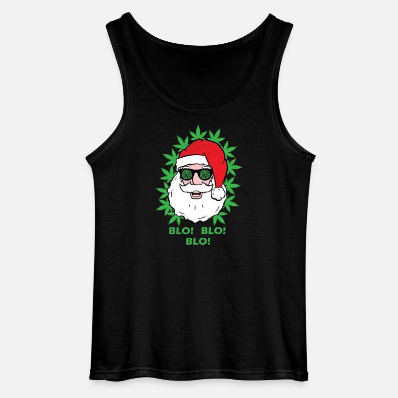 Weihnachtsmann - Blo! Blo! Blo! - Gildan Männer Tank Top - Schwarz