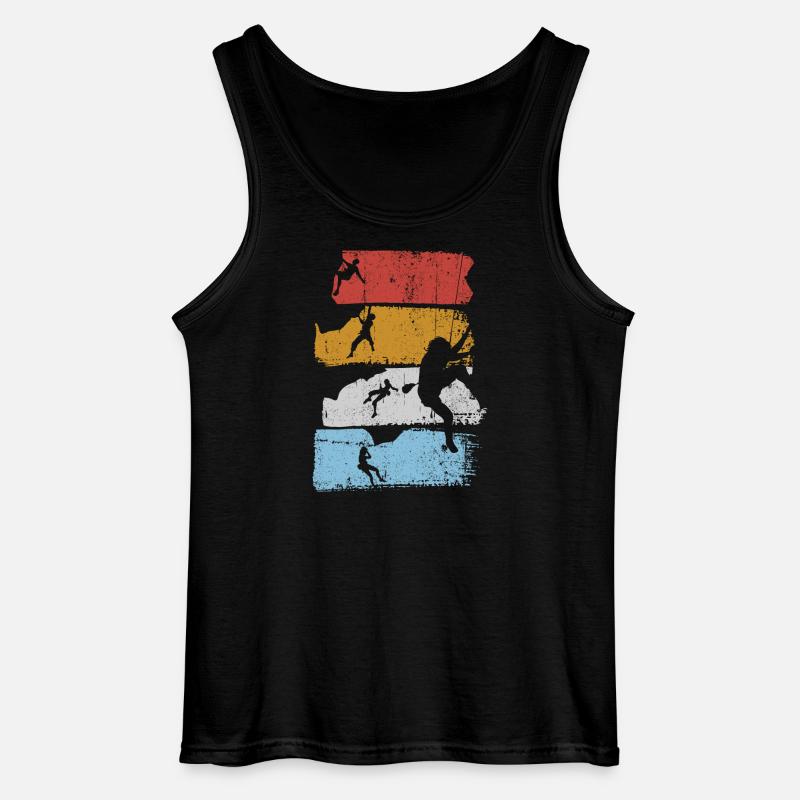 Surf Stripes Silhouette - Gildan Männer Tank Top - Schwarz