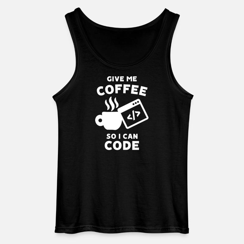 Karriere Statement Arbeit Coder Geld Verdienen - Gildan Männer Tank Top - Schwarz
