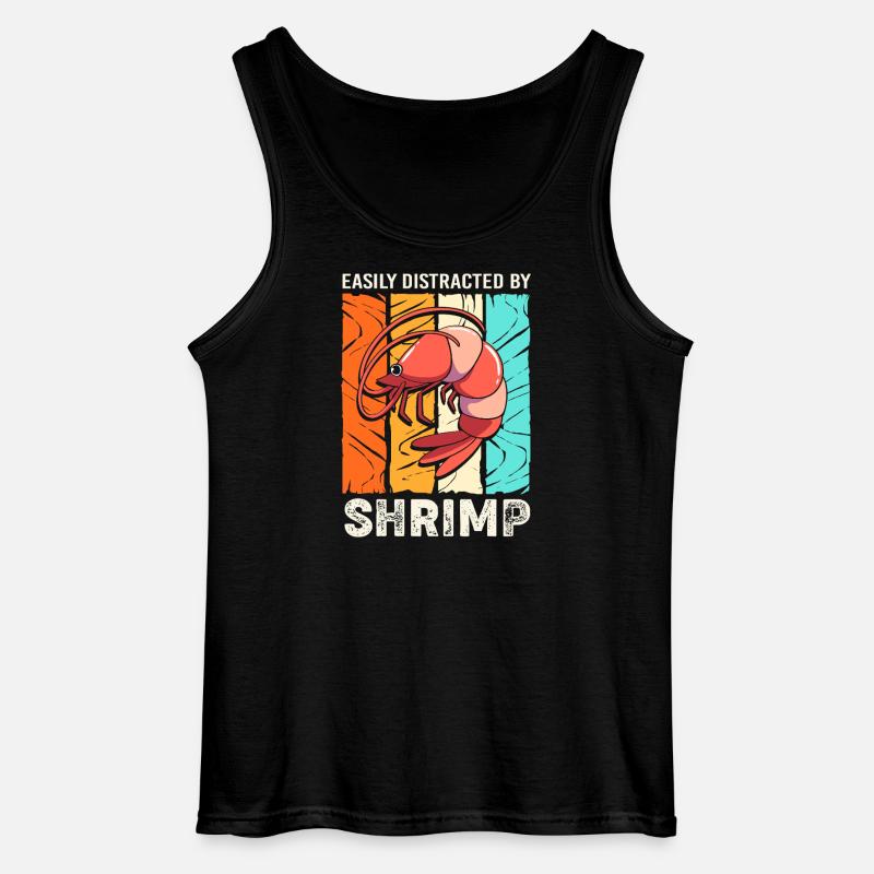 Krabbe Languste Meeresfrüchte Shrimp - Gildan Männer Tank Top - Schwarz