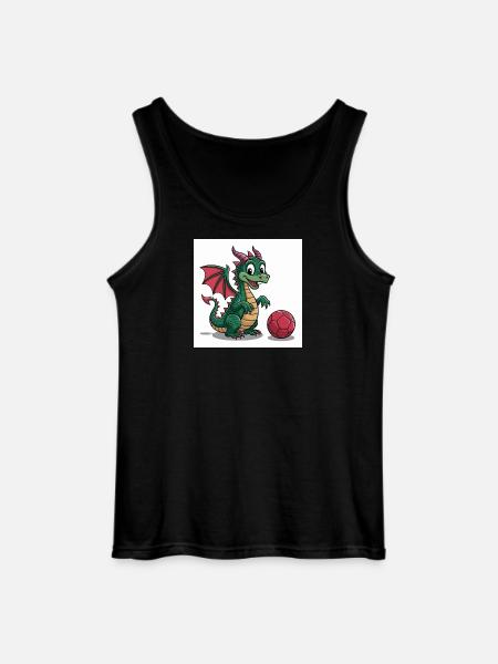 Grüner Drachenball Freund - Gildan Men’s Tank Top - black