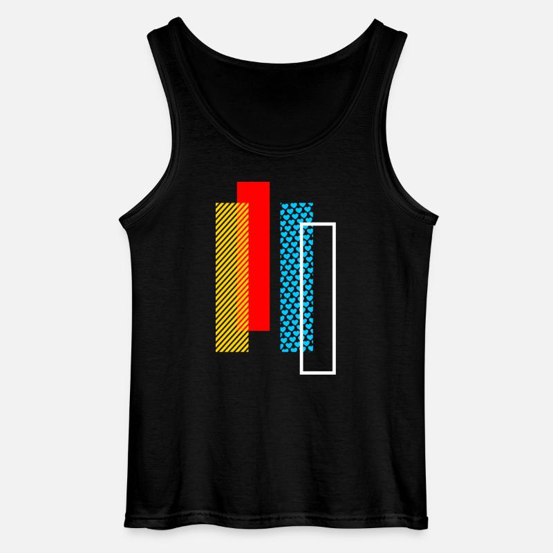 I i Buchstabe - Gildan Männer Tank Top - Schwarz