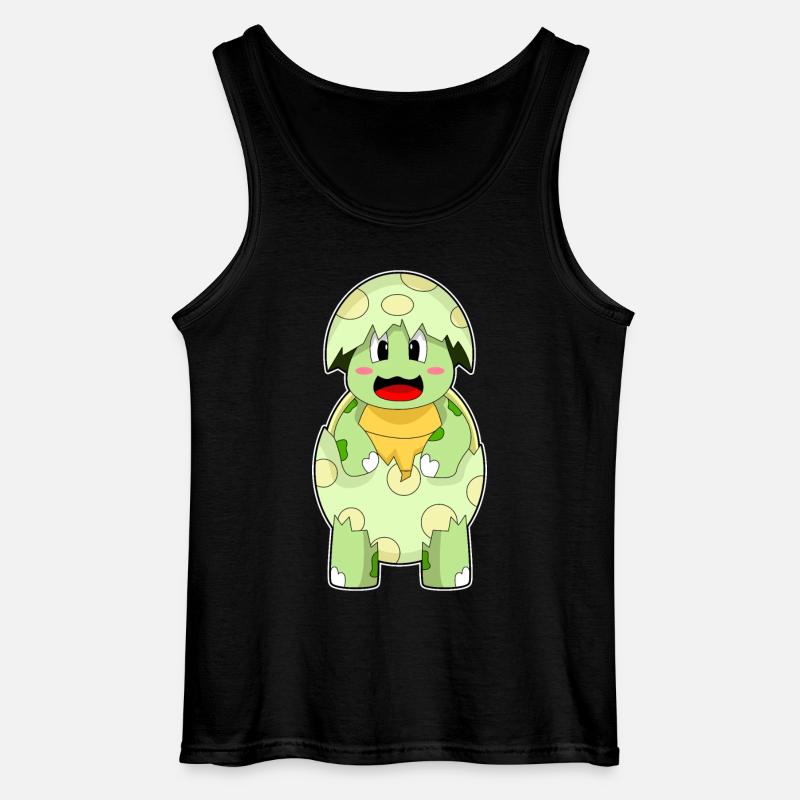 Turtle Eggshell - Gildan Men’s Tank Top - black
