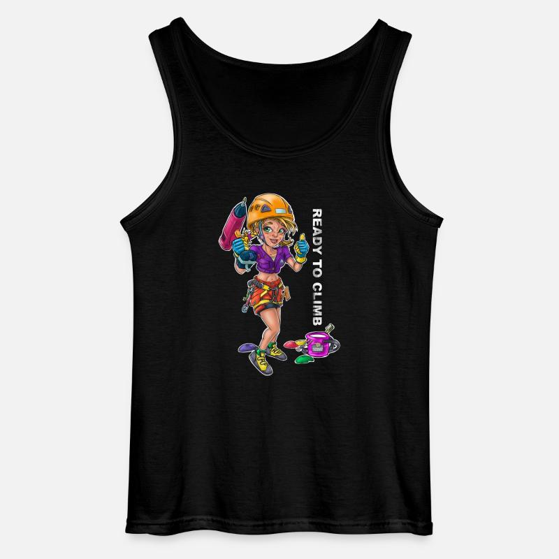 Bereit 00 zu klettern - Gildan Männer Tank Top - Schwarz