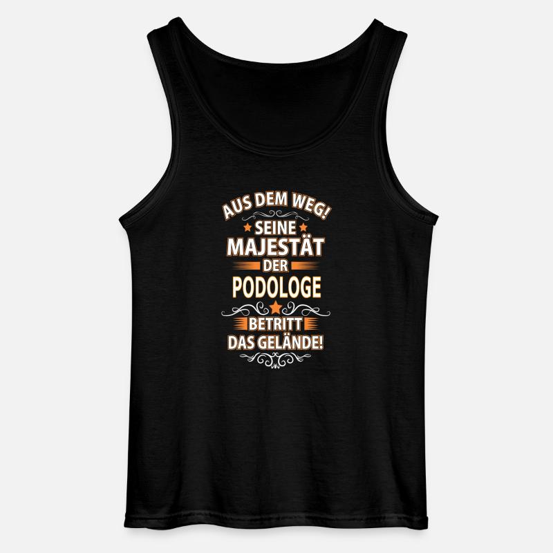PODOLOGE - Gildan Männer Tank Top - Schwarz
