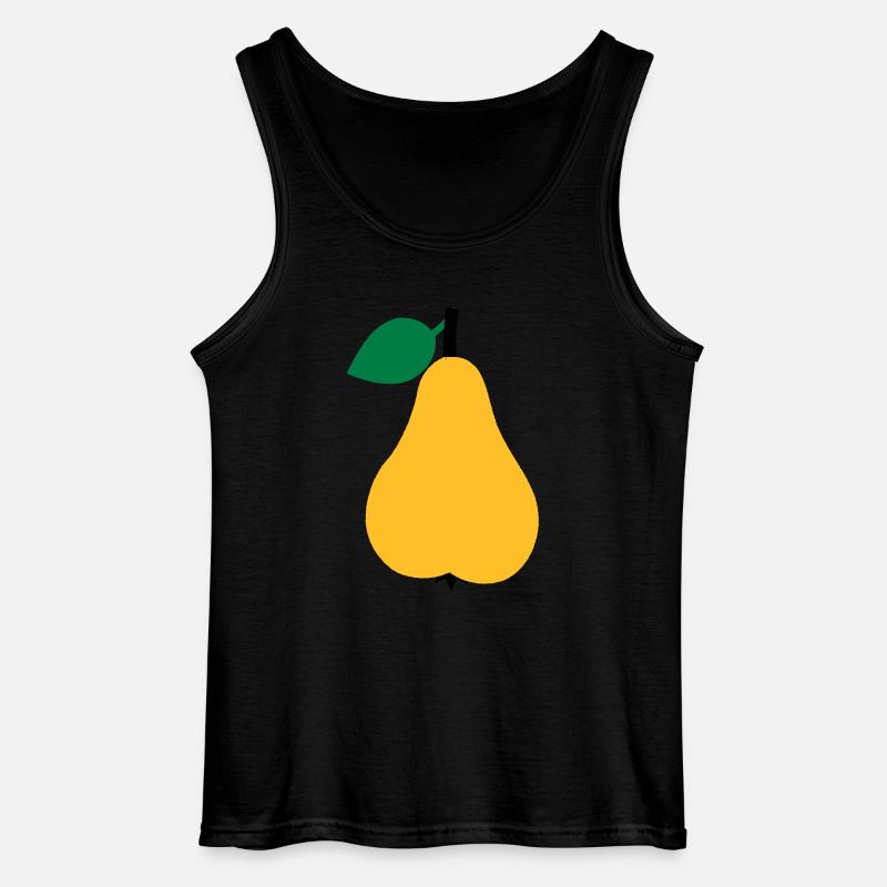 Birne - Gildan Männer Tank Top - Schwarz