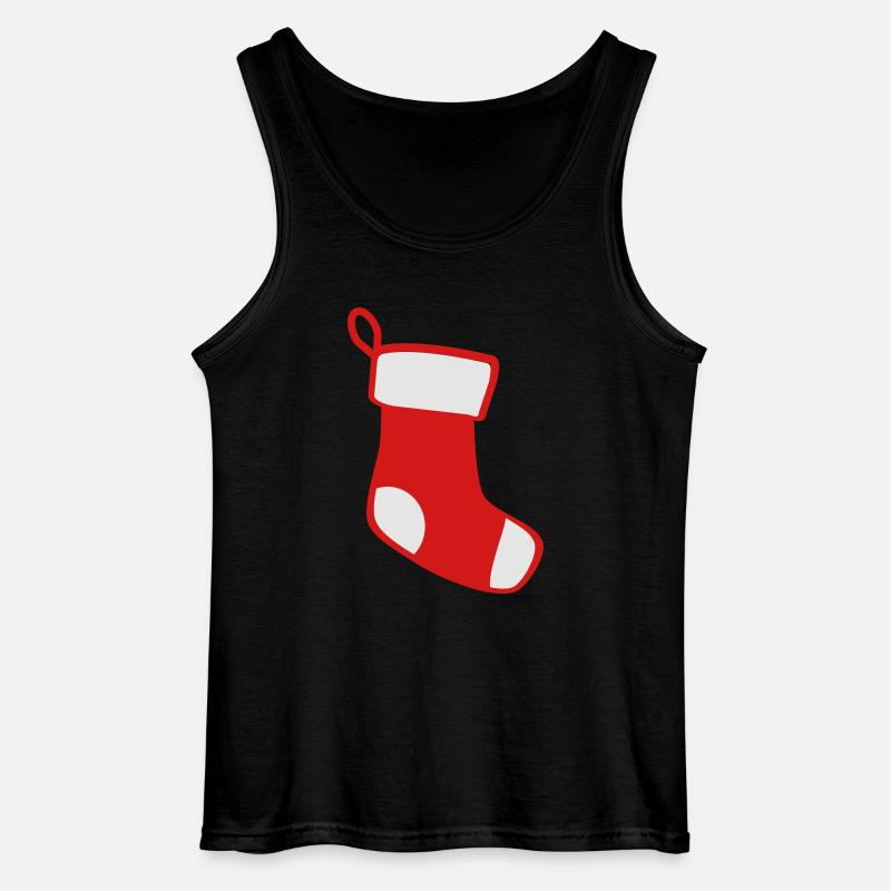 Weihnachtsstrumpf - Gildan Männer Tank Top - Schwarz