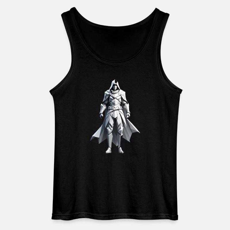 Assassin - Low Poly Videogame Design - Gildan Männer Tank Top - Schwarz