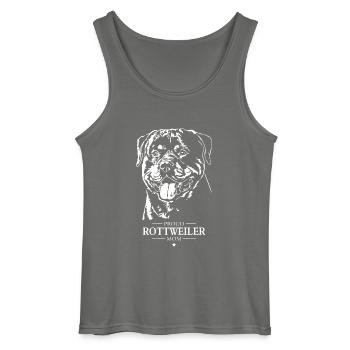 Rottweiler Maman Chien Chien Rottie Wilsigns - Débardeur Gildan Homme - charbon - Devant - AI Model Male 185 dark (185cm)