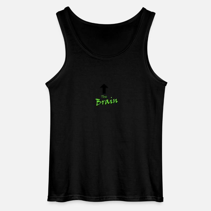 The Brain - Gildan Männer Tank Top - Schwarz