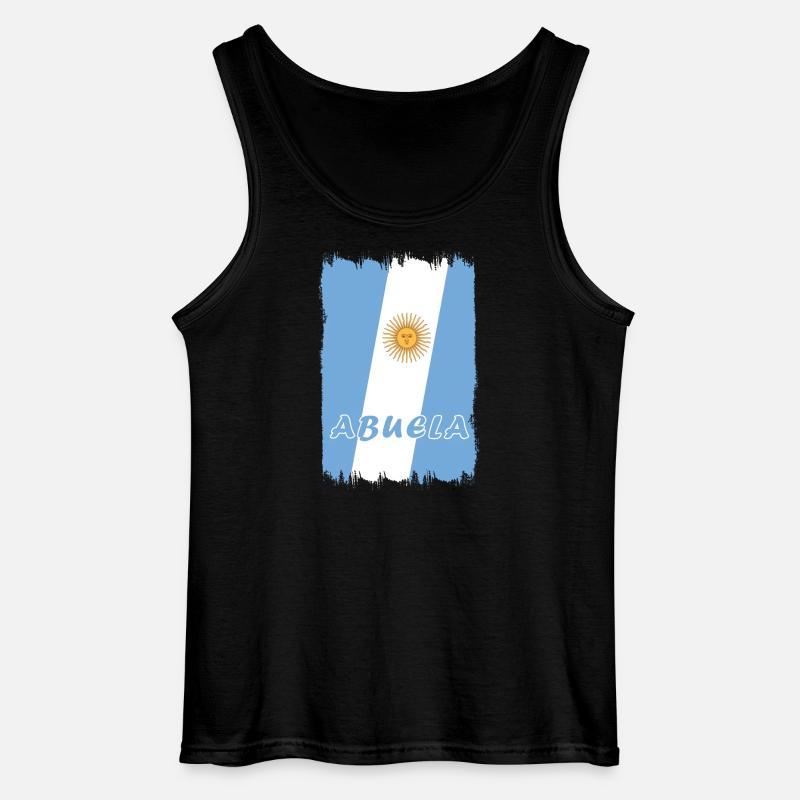 Argentinien Großmutter Design - Gildan Männer Tank Top - Schwarz