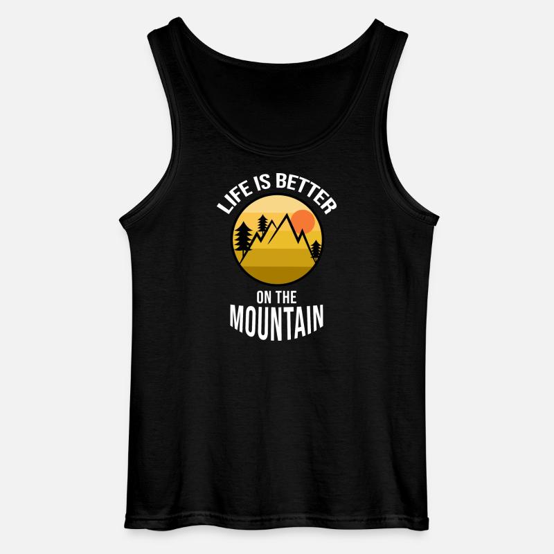 Wanderung Wandern Wanderer Statement Klettersteig - Gildan Männer Tank Top - Schwarz