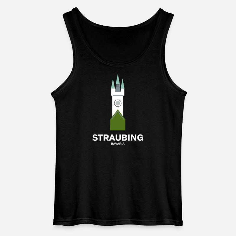 Straubing - Gildan Männer Tank Top - Schwarz