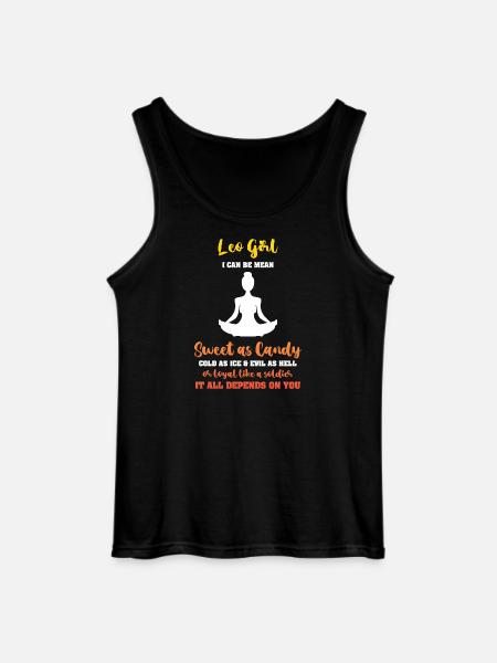 Zodiac sign Leo - Gildan Men’s Tank Top - black