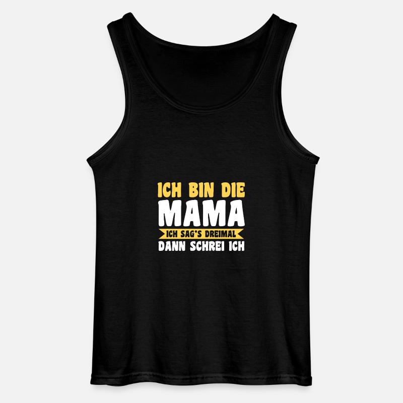 Mutter Team Mama - Gildan Männer Tank Top - Schwarz