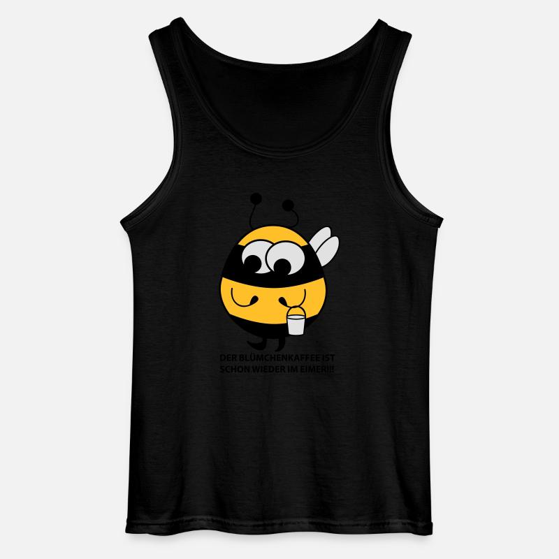 Biene mit Eimer - Gildan Männer Tank Top - Schwarz