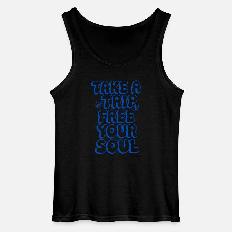 Reisen-Spruch-Eine Reise unternehmen... - Gildan Männer Tank Top - Schwarz