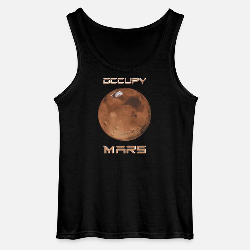Occupy Mars - Gildan Männer Tank Top - Schwarz
