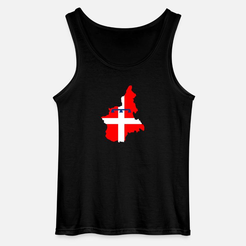 Piemont Italien - Gildan Männer Tank Top - Schwarz