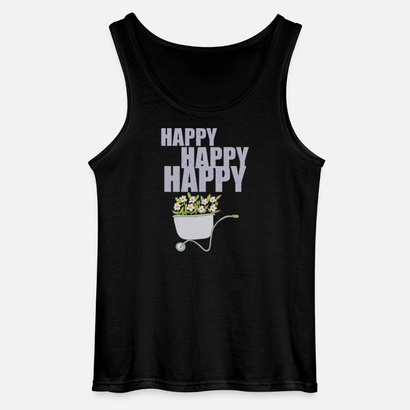 SCHUBKARREN HAPPY - Gildan Männer Tank Top - Schwarz