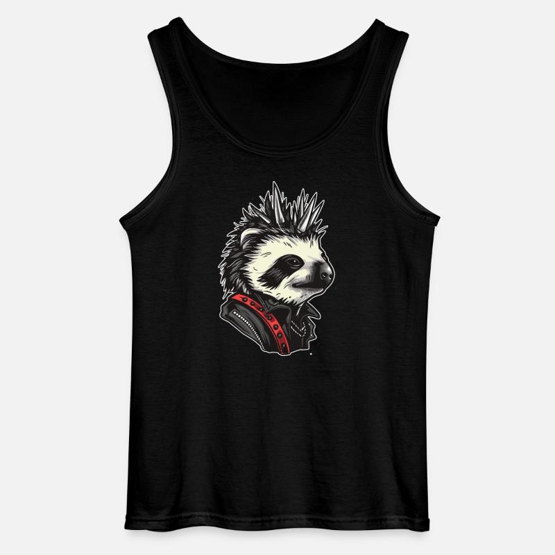 Cool Punk Sloth - Gildan Men’s Tank Top - black