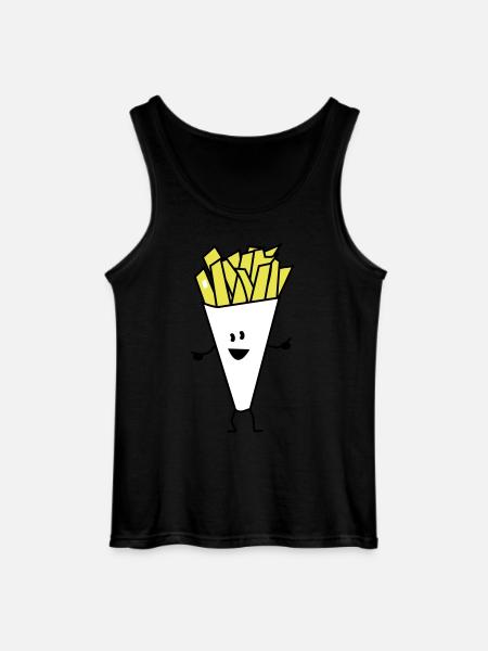 french fries - Gildan Männer Tank Top - Schwarz