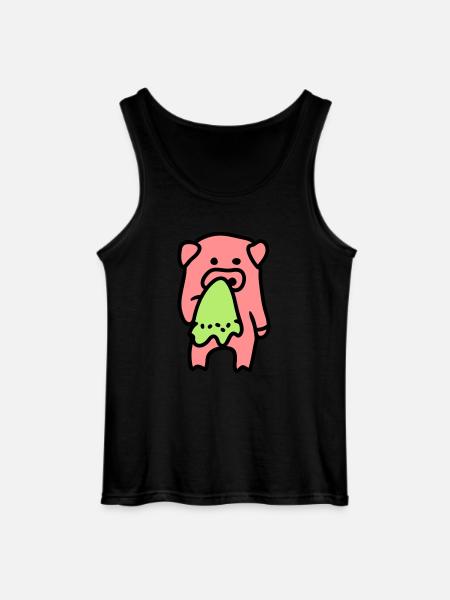 Pig sad / sick 3 - Gildan Men’s Tank Top - black