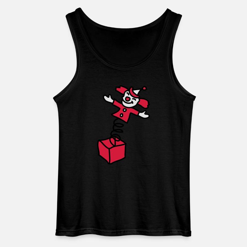 clown_aus_der_kiste_3c - Gildan Männer Tank Top - Schwarz
