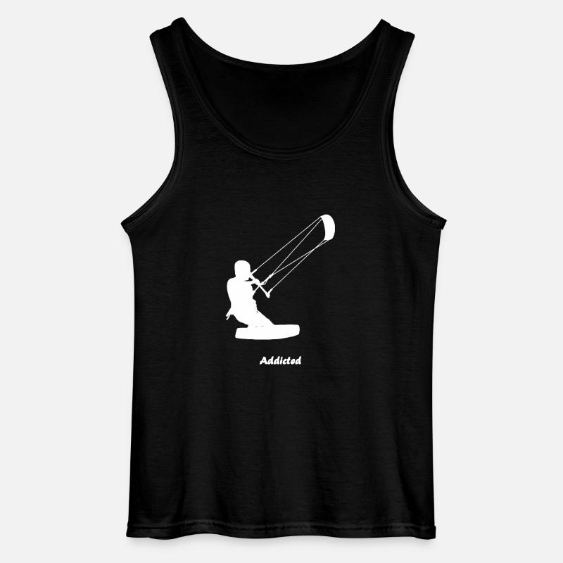 Kiteboarder - Gildan Männer Tank Top - Schwarz