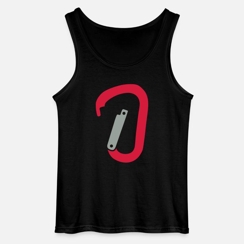 Klettern - Gildan Männer Tank Top - Schwarz