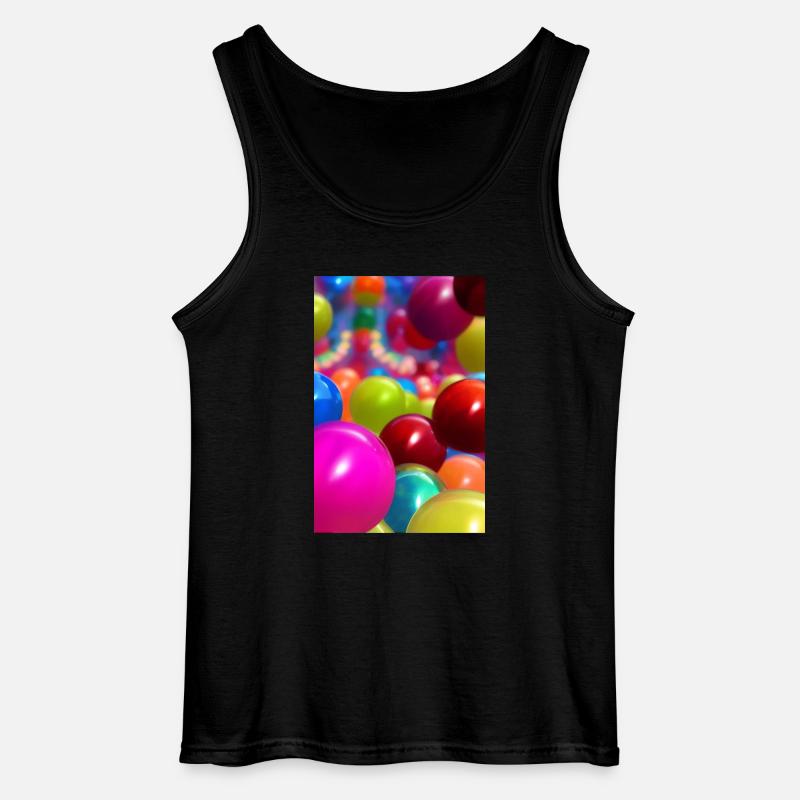 Bunte Bälle - Gildan Männer Tank Top - Schwarz