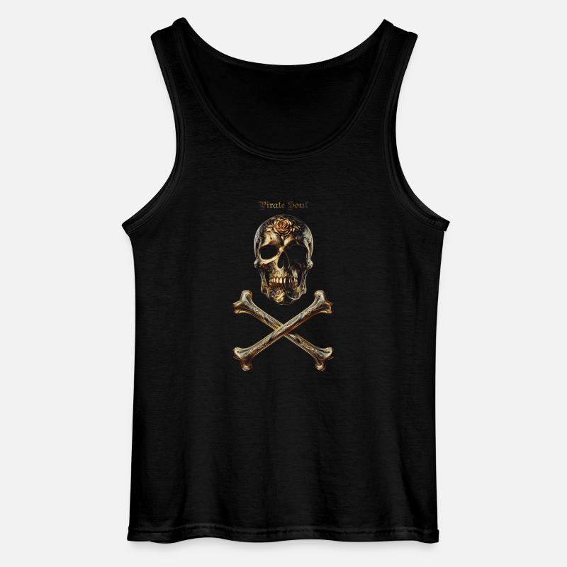 Schädelknochen - Gildan Männer Tank Top - Schwarz