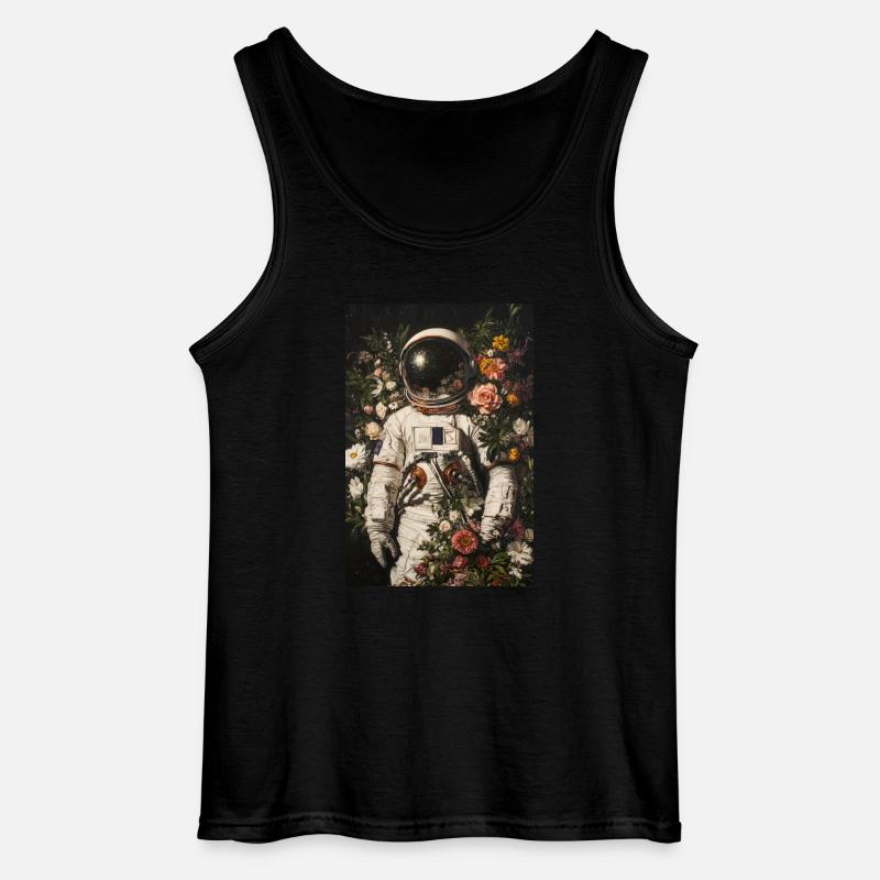 Cosmic Bloom Entdecker - Gildan Männer Tank Top - Schwarz