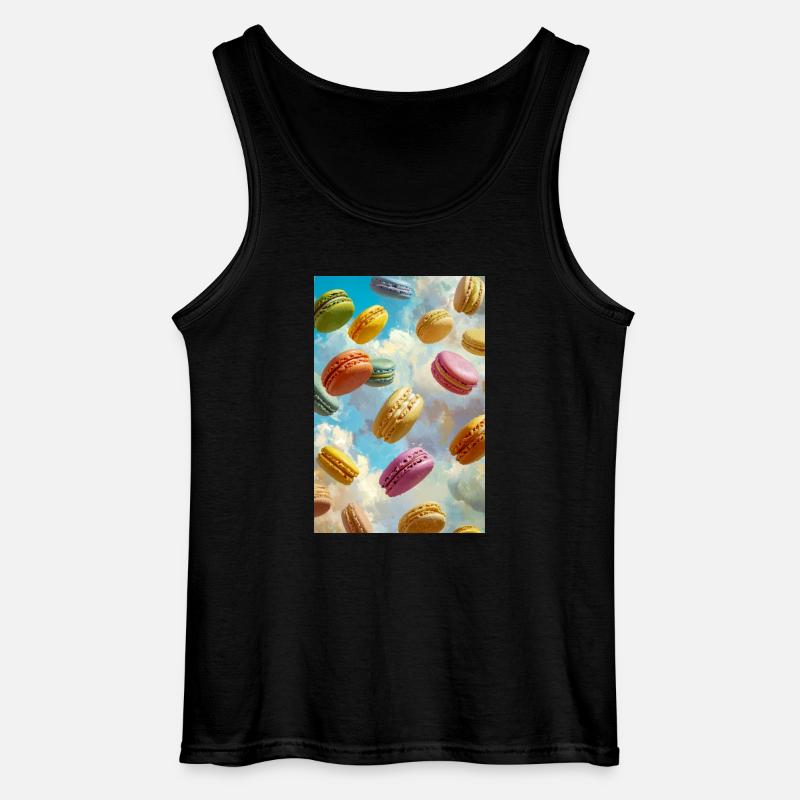 Bunte Macarons am Himmel - Gildan Männer Tank Top - Schwarz