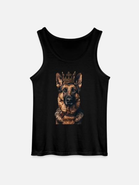 German Shepherd - Gildan Men’s Tank Top - black