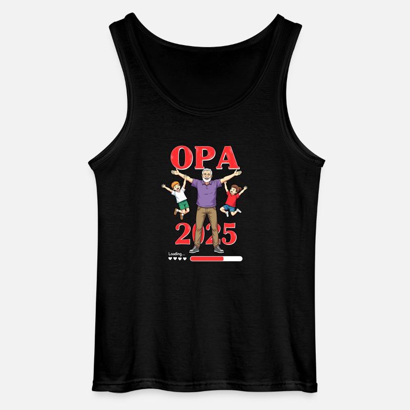 Opa 2019/2015loading - Gildan Männer Tank Top - Schwarz