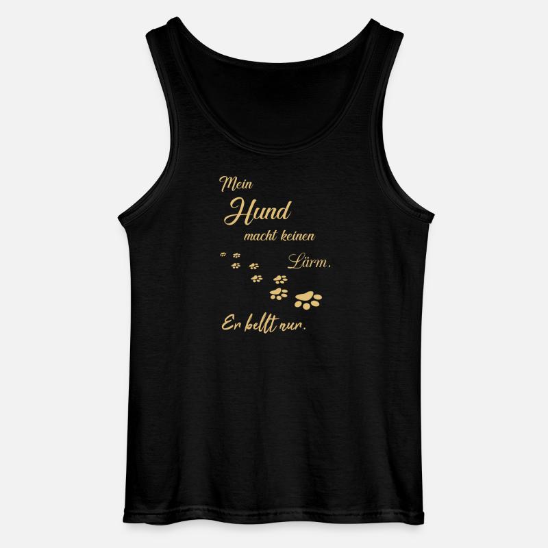 Hunde Hundesprüche - Gildan Männer Tank Top - Schwarz