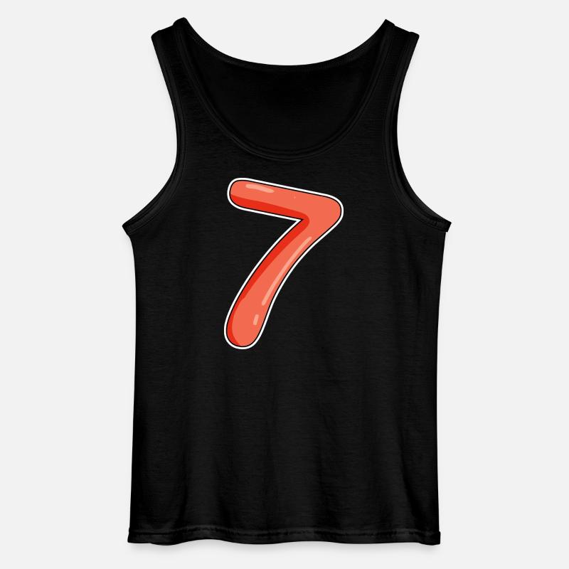 Sieben - Gildan Männer Tank Top - Schwarz