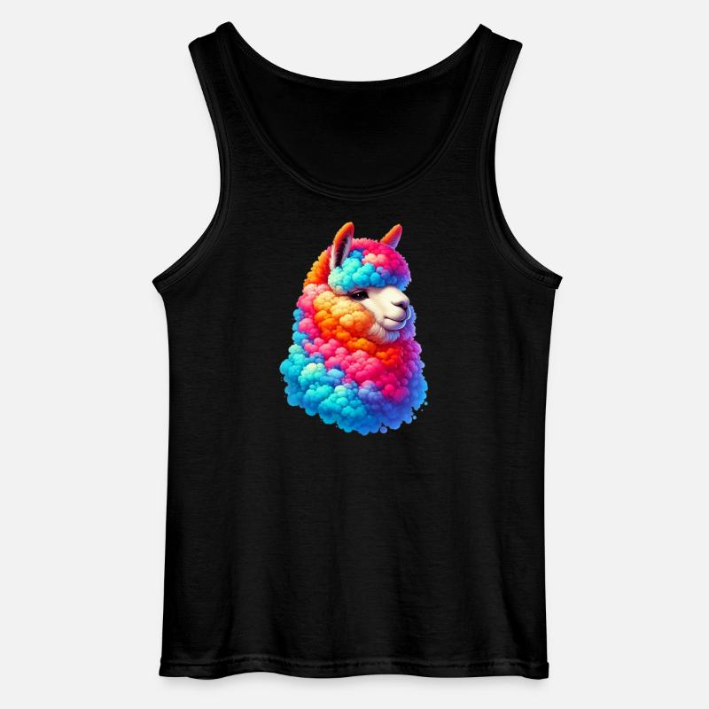 Alpaka - Gildan Männer Tank Top - Schwarz