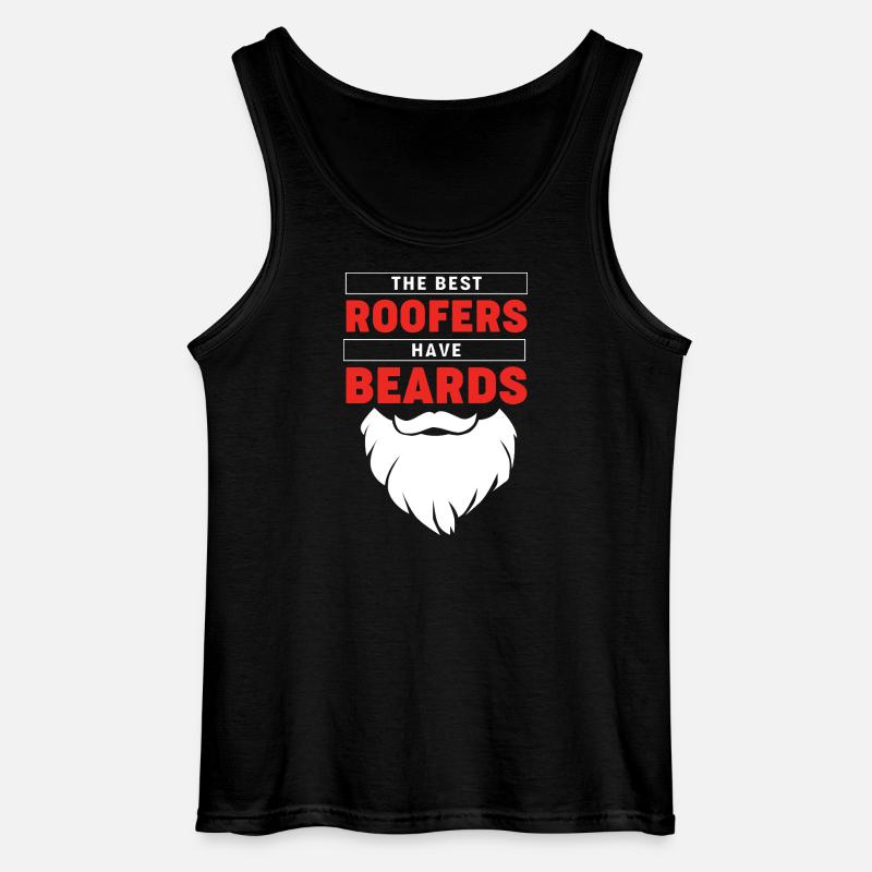 Dachdecker Handwerker Beruf Spruch - Gildan Männer Tank Top - Schwarz
