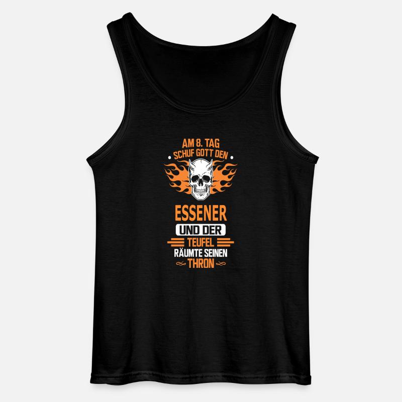 ESSENER - Gildan Männer Tank Top - Schwarz