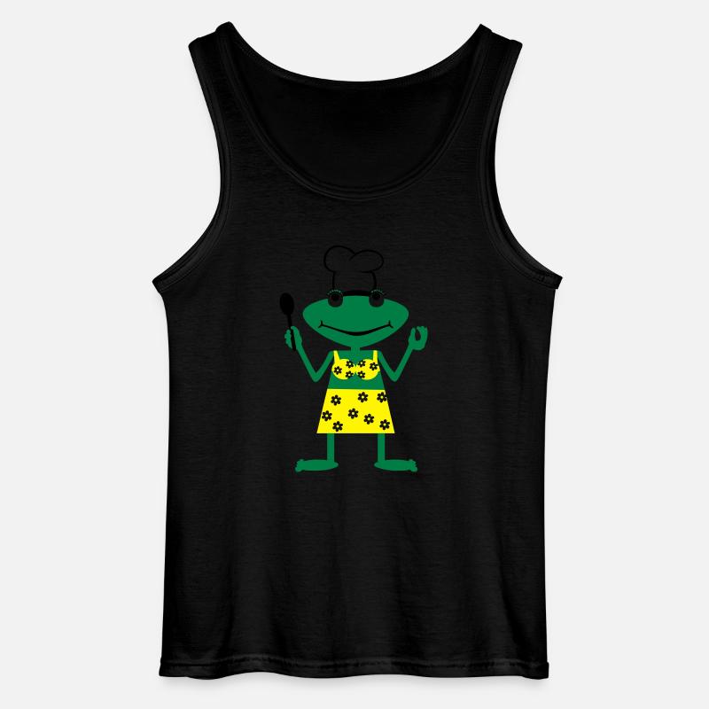 Cook frog - Gildan Männer Tank Top - Schwarz