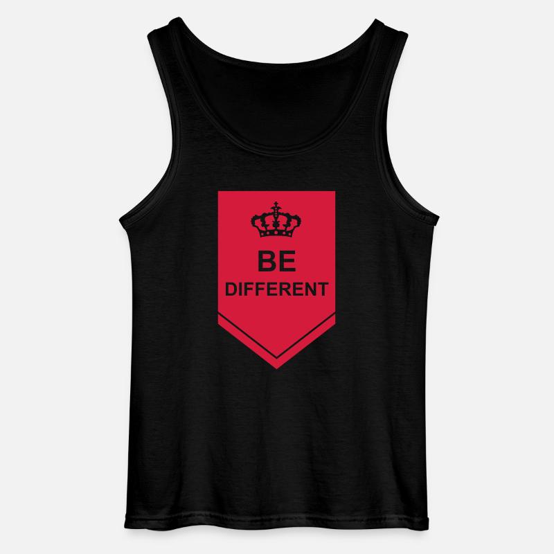 Be different Logo Design - Gildan Männer Tank Top - Schwarz