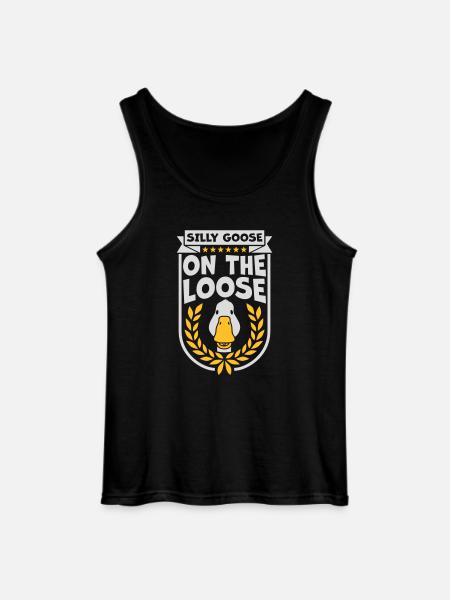 goose on the loose - Gildan Men’s Tank Top - black