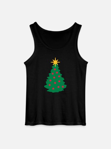 Christmas Tree - Gildan Men’s Tank Top - black